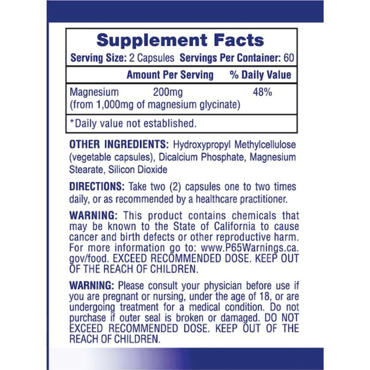 Hi-Tech Magnesium Glycinate
