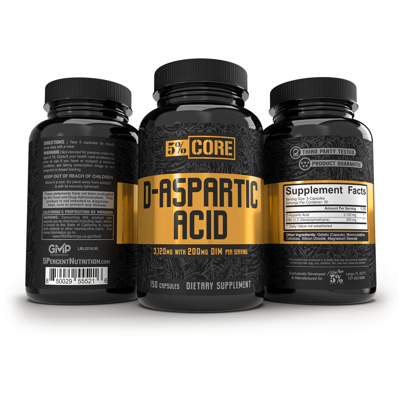 5% Core D-Aspartic Acid