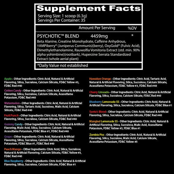 Insane Labz Psychotic Pre-Workout