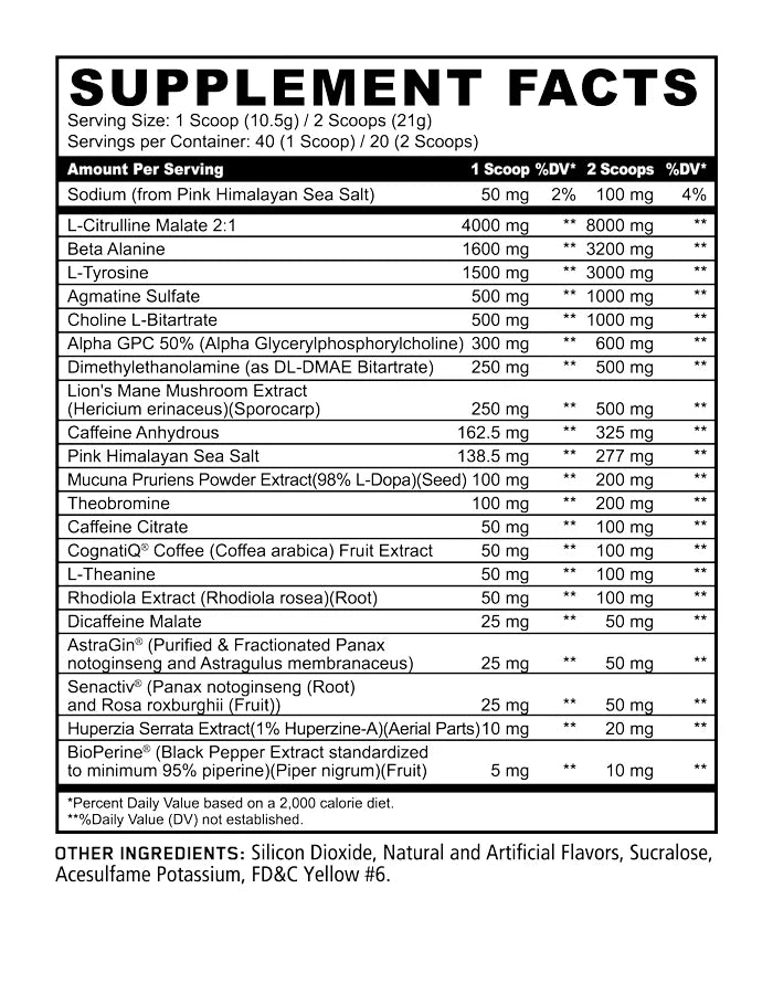Panda Skull Preworkout