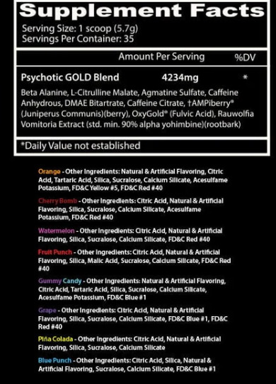 Insane Labz Psychotic Gold