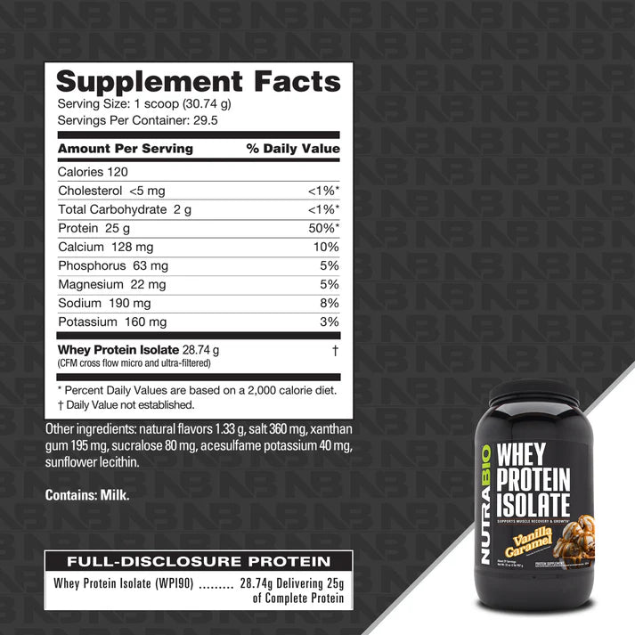 Nutrabio Whey Isolate 2lb